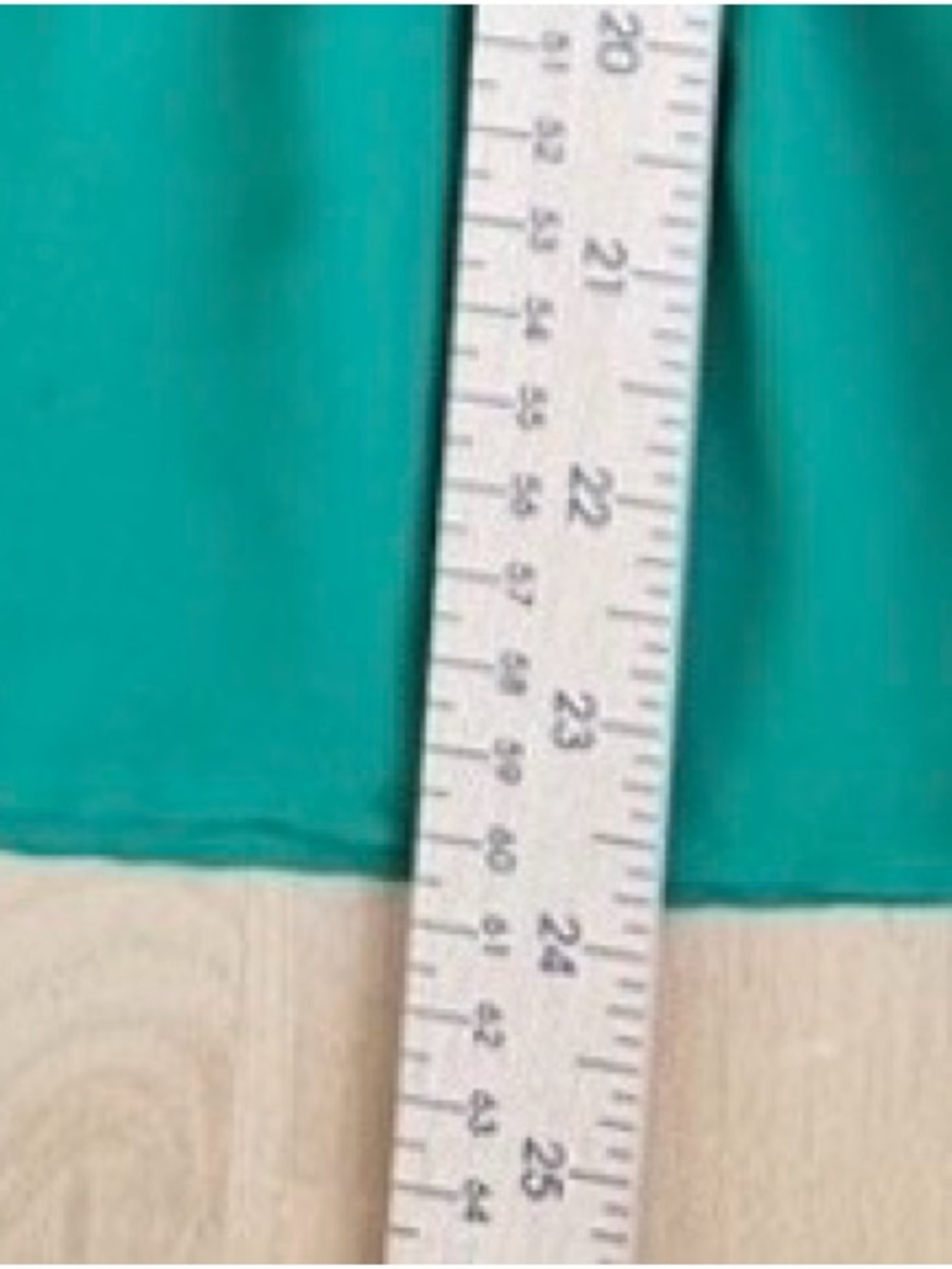 Pleione Small Green V-Neck Peplum Blouse Balloon Sleeve - Picture 8 of 8